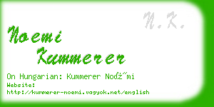 noemi kummerer business card